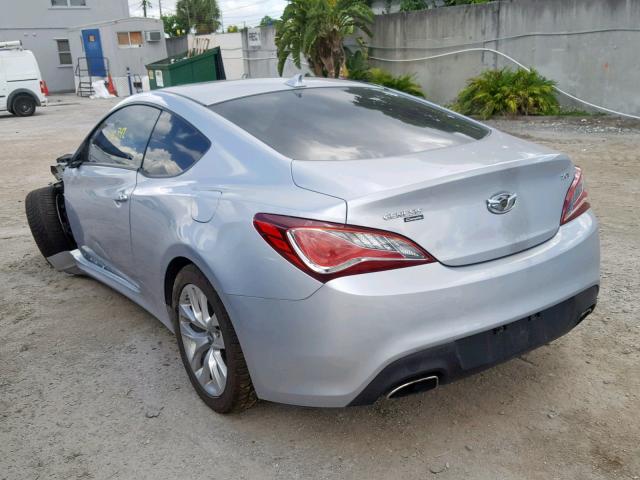 KMHHT6KD4DU080006 - 2013 HYUNDAI GENESIS CO SILVER photo 3