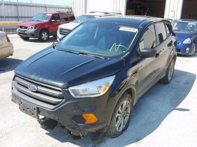 1FMCU0F72HUC87704 - 2017 FORD ESCAPE S BLACK photo 2