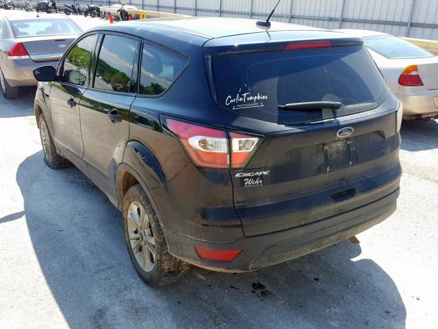 1FMCU0F72HUC87704 - 2017 FORD ESCAPE S BLACK photo 3