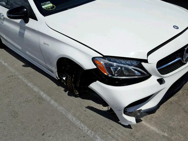 WDDWJ6EB7HF469427 - 2017 MERCEDES-BENZ C 43 4MATI WHITE photo 9