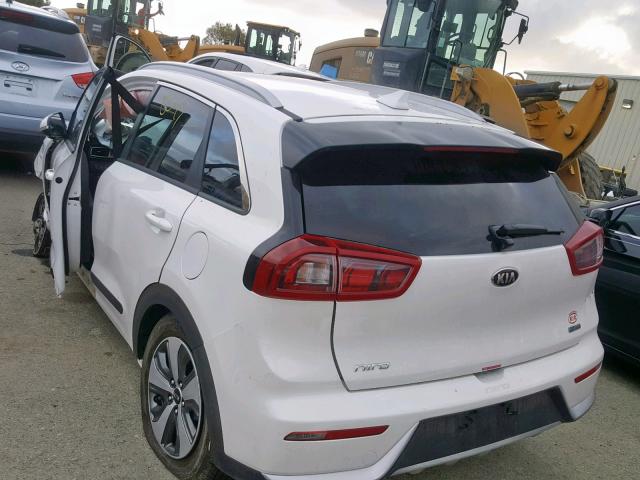 KNDCC3LC1K5234116 - 2019 KIA NIRO EX WHITE photo 3