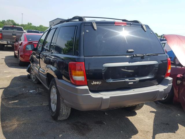 1J4GX48S51C710383 - 2001 JEEP GRAND CHER BLACK photo 3