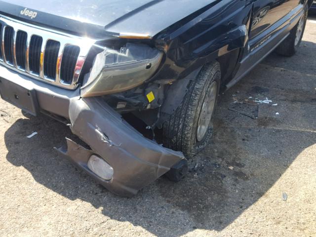 1J4GX48S51C710383 - 2001 JEEP GRAND CHER BLACK photo 9