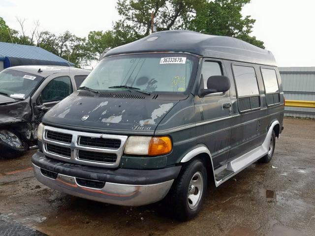 2B6HB11Y6YK106975 - 2000 DODGE RAM VAN B1 GREEN photo 2