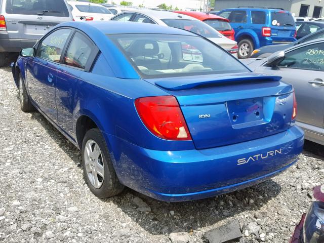 1G8AW12F13Z175913 - 2003 SATURN ION LEVEL BLUE photo 3
