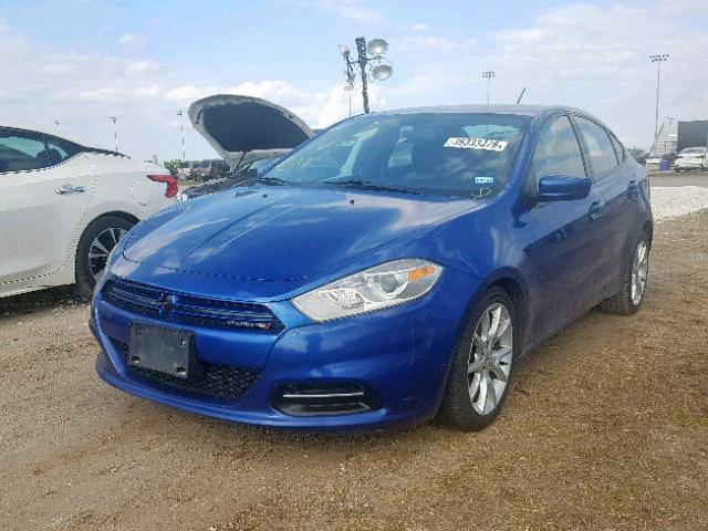 1C3CDFBA6DD141894 - 2013 DODGE DART SXT BLUE photo 2