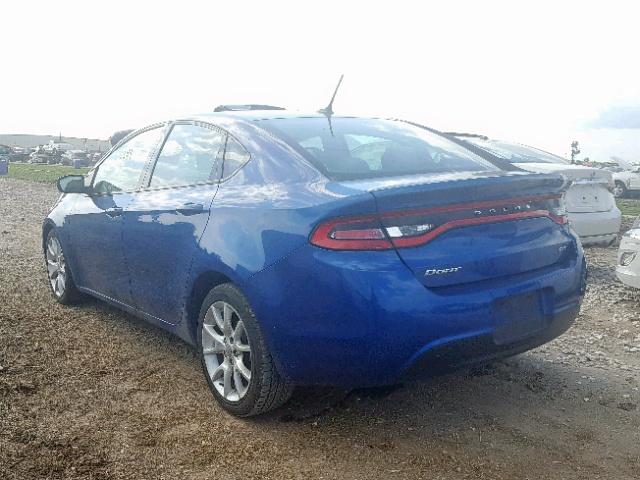 1C3CDFBA6DD141894 - 2013 DODGE DART SXT BLUE photo 3