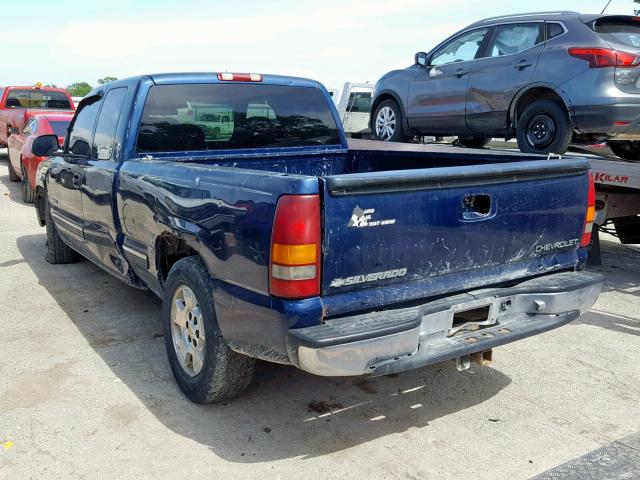 2GCEC19V3X1214447 - 1999 CHEVROLET SILVERADO BLUE photo 3