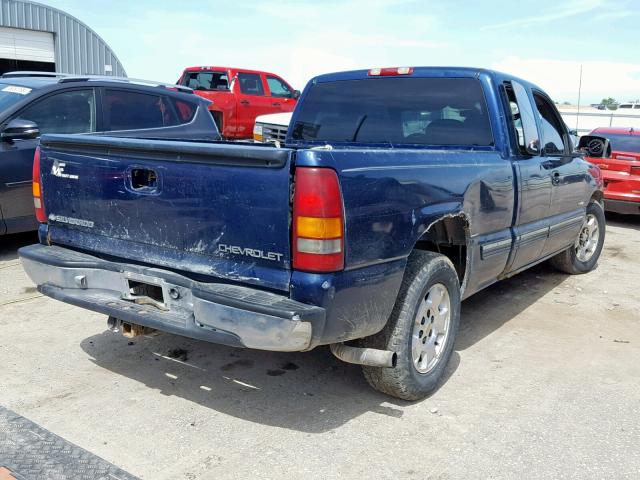 2GCEC19V3X1214447 - 1999 CHEVROLET SILVERADO BLUE photo 4