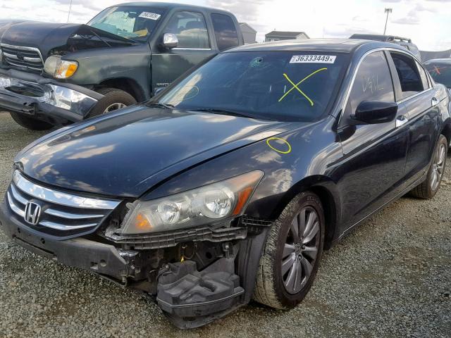 1HGCP3F82CA019852 - 2012 HONDA ACCORD EXL BLACK photo 2