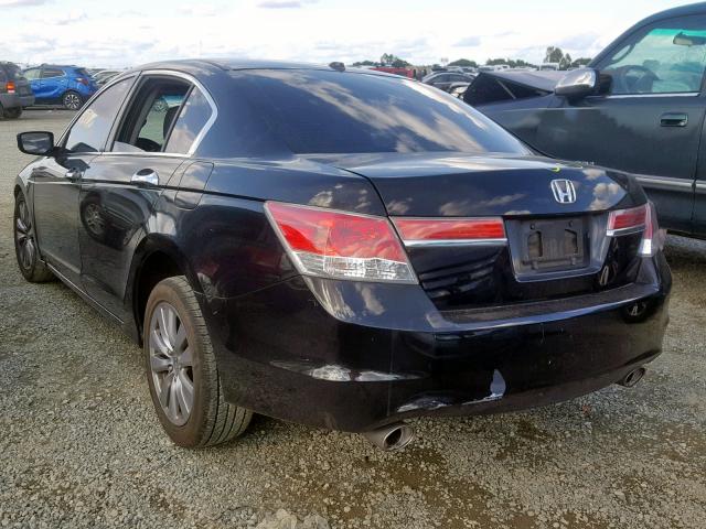 1HGCP3F82CA019852 - 2012 HONDA ACCORD EXL BLACK photo 3