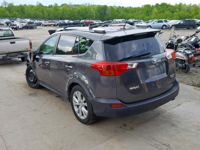 2T3DFREV6DW066109 - 2013 TOYOTA RAV4 LIMIT GRAY photo 3