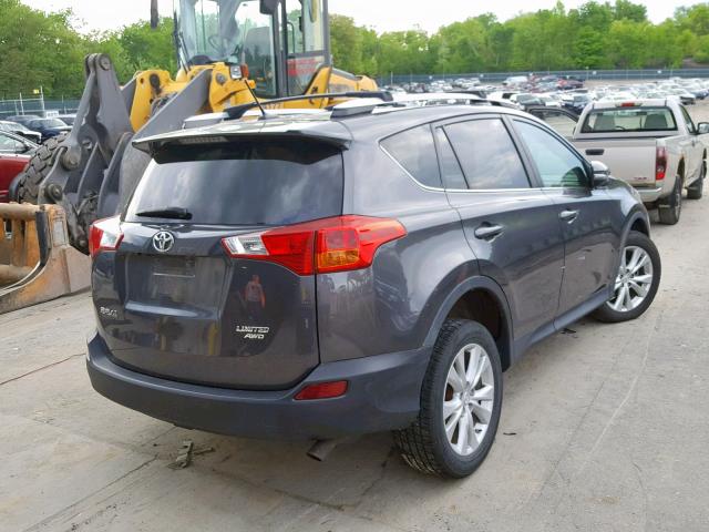 2T3DFREV6DW066109 - 2013 TOYOTA RAV4 LIMIT GRAY photo 4