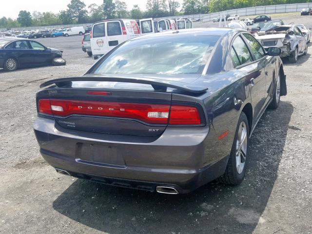 2C3CDXJGXEH147990 - 2014 DODGE CHARGER SX GRAY photo 4