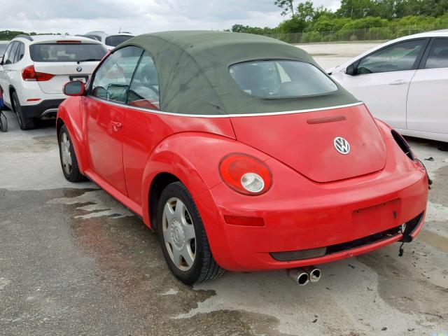 3VWRF31Y57M402547 - 2007 VOLKSWAGEN NEW BEETLE Qırmızı foto 3