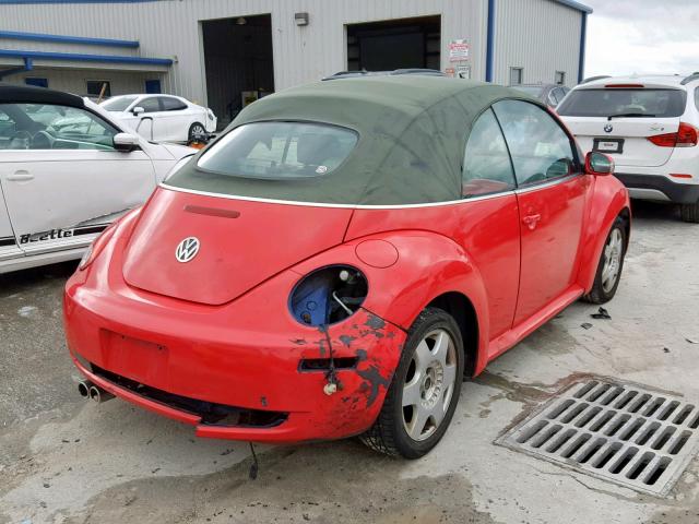 3VWRF31Y57M402547 - 2007 VOLKSWAGEN NEW BEETLE Qırmızı foto 4