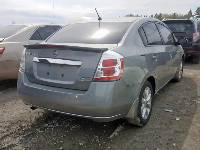 3N1AB6APXCL655869 - 2012 NISSAN SENTRA 2.0 SILVER photo 4