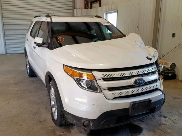 1FM5K7F83DGB33687 - 2013 FORD EXPLORER L WHITE photo 1