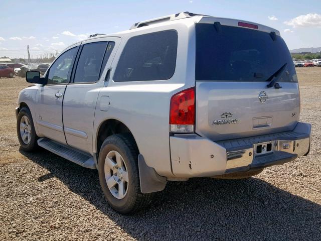 5N1AA08A96N721567 - 2006 NISSAN ARMADA SE SILVER photo 3