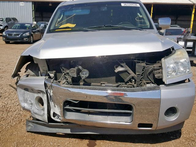 5N1AA08A96N721567 - 2006 NISSAN ARMADA SE SILVER photo 9