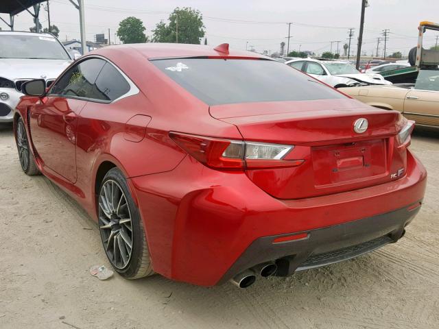 JTHHP5BC6F5001005 - 2015 LEXUS RC-F RED photo 3