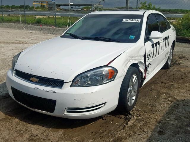 2G1WB5E32E1119693 - 2014 CHEVROLET IMPALA LIM WHITE photo 2