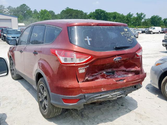 1FMCU0F72GUB66122 - 2016 FORD ESCAPE S RED photo 3