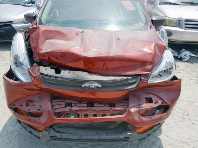 1FMCU0F72GUB66122 - 2016 FORD ESCAPE S RED photo 7