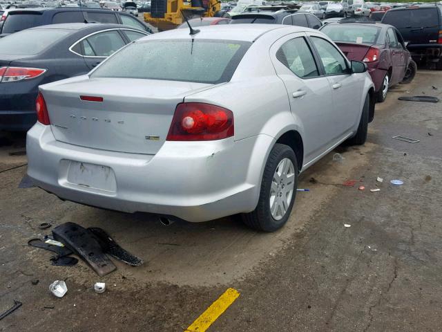 1B3BD4FG0BN559029 - 2011 DODGE AVENGER EX SILVER photo 4