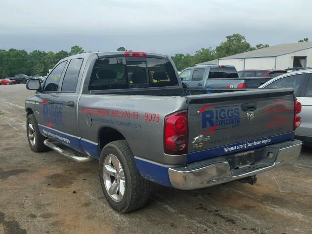 1D7HA18N78J143786 - 2008 DODGE RAM 1500 S GRAY photo 3