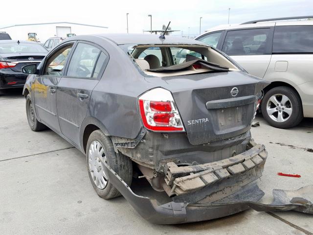 3N1AB61E48L721306 - 2008 NISSAN SENTRA 2.0 GRAY photo 3