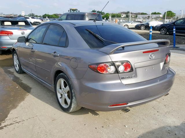 1YVHP84D765M23917 - 2006 MAZDA 6 S GRAY photo 3