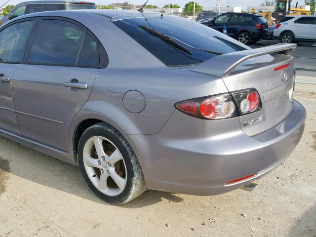 1YVHP84D765M23917 - 2006 MAZDA 6 S GRAY photo 9