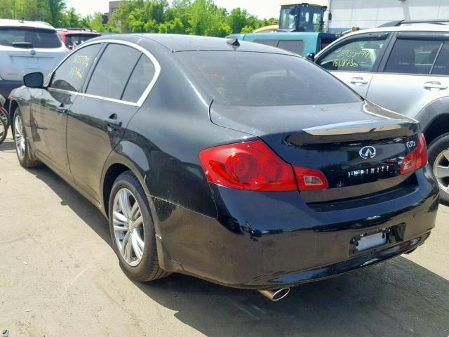 JN1CV6AR1BM351352 - 2011 INFINITI G37 BLACK photo 3