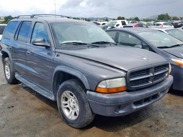 1D4HR38N83F534135 - 2003 DODGE DURANGO SP GRAY photo 1