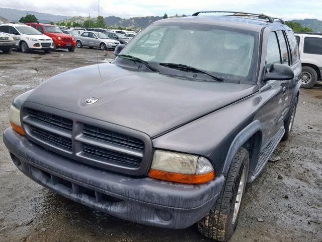 1D4HR38N83F534135 - 2003 DODGE DURANGO SP GRAY photo 2