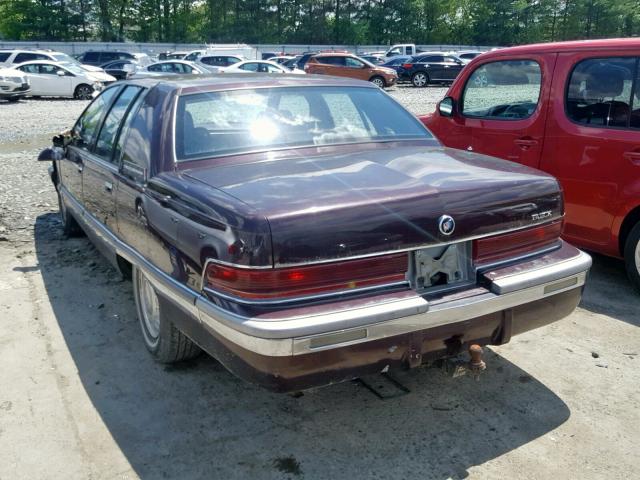 1G4BT52P7SR419965 - 1995 BUICK ROADMASTER MAROON photo 3