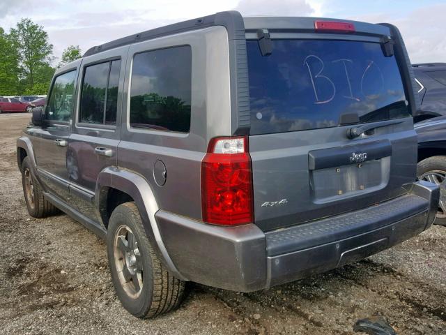 1J8HG48K97C567367 - 2007 JEEP COMMANDER GRAY photo 3