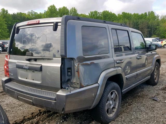 1J8HG48K97C567367 - 2007 JEEP COMMANDER GRAY photo 4