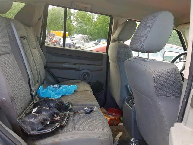 1J8HG48K97C567367 - 2007 JEEP COMMANDER GRAY photo 6