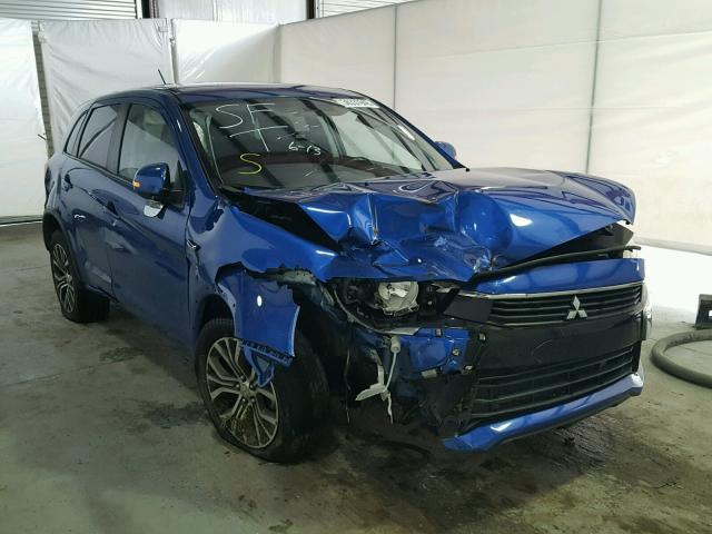 JA4AP3AW4GZ047102 - 2016 MITSUBISHI OUTLANDER BLUE photo 1