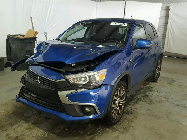 JA4AP3AW4GZ047102 - 2016 MITSUBISHI OUTLANDER BLUE photo 2