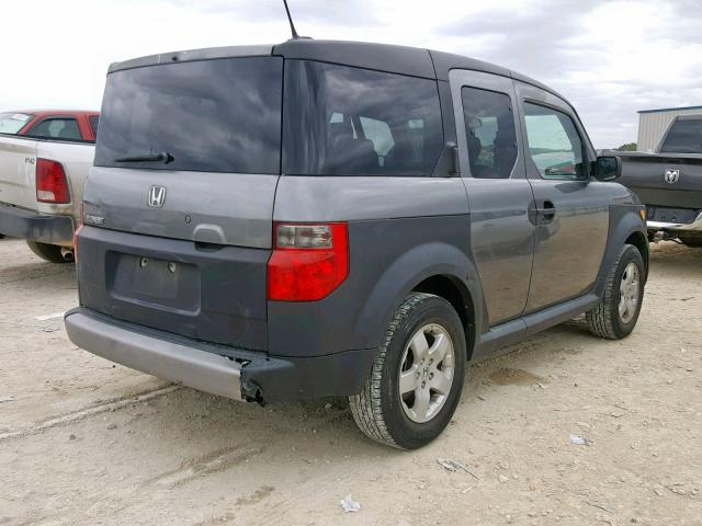 5J6YH18605L000770 - 2005 HONDA ELEMENT EX GRAY photo 4