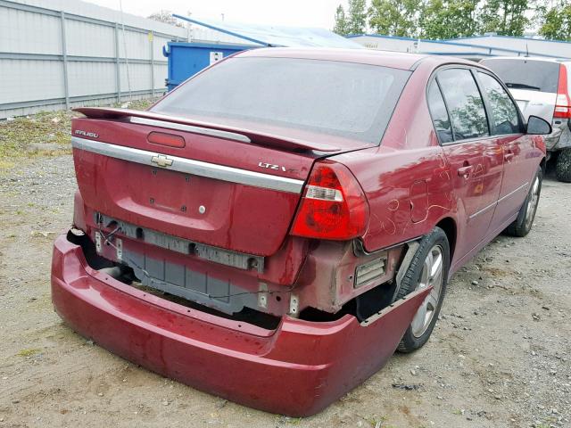 1G1ZU57N57F210863 - 2007 CHEVROLET MALIBU LTZ RED photo 4