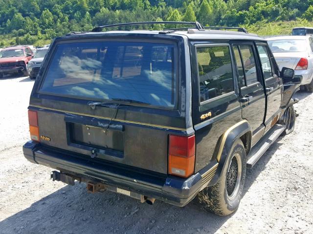 1J4FJ78S9NL100264 - 1992 JEEP CHEROKEE L BLACK photo 4