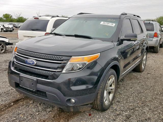 1FMHK8F82BGA10009 - 2011 FORD EXPLORER L BLACK photo 2