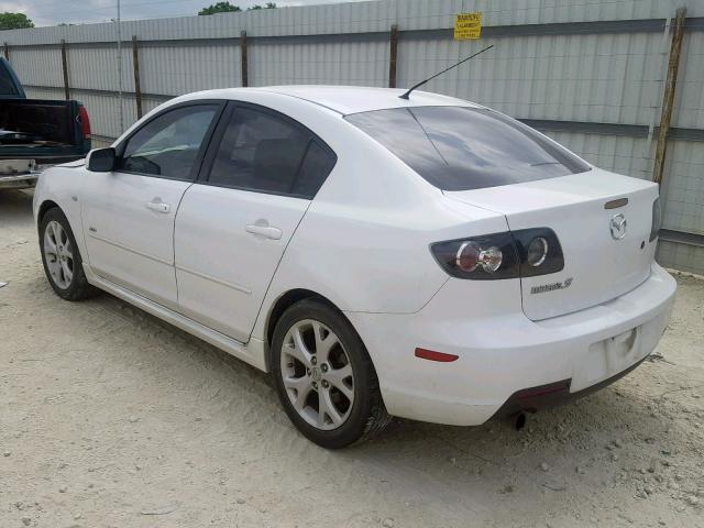 JM1BK323X81817560 - 2008 MAZDA 3 S WHITE photo 3