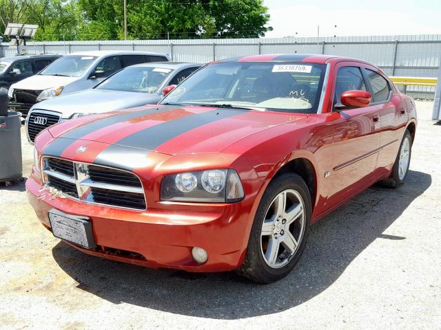 2B3CA3CV3AH264217 - 2010 DODGE CHARGER SX RED photo 2