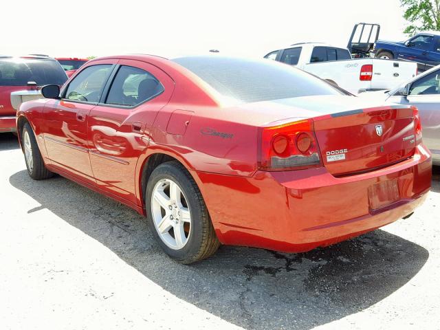 2B3CA3CV3AH264217 - 2010 DODGE CHARGER SX RED photo 3