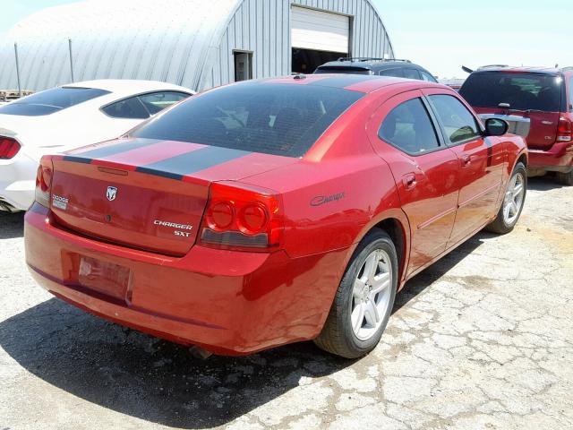 2B3CA3CV3AH264217 - 2010 DODGE CHARGER SX RED photo 4